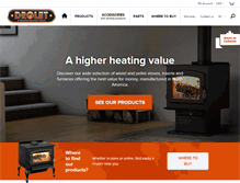 Tablet Screenshot of drolet.ca